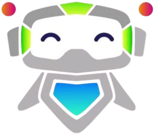 Robot mascota del logo de la fundación CREA